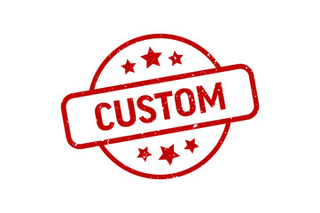 Custom - Stamp, Imprint, Seal Template. Vector Stock Illustration