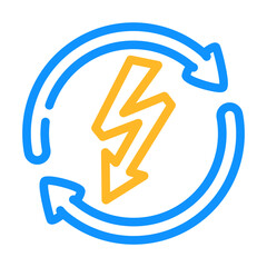 energy esg color icon vector. energy esg sign. isolated symbol illustration