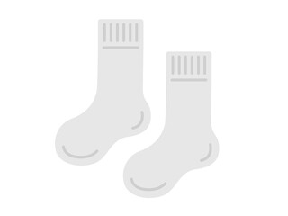 無地のロングソックスのイラスト