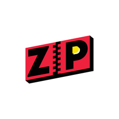 Zip Logo Design Concept Vector. Zip Logo Template