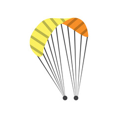 Parachute logo icon design and symbol skydiving vector