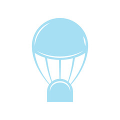 Parachute logo icon design and symbol skydiving vector