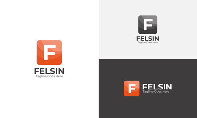 Fototapeta na wymiar Felsin F Letter Logo