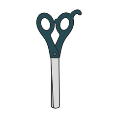 Scissor vector icon.Color vector icon isolated on white background scissor.