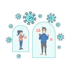 People wear masks to prevent infection.