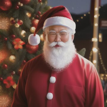Asian Pacific Santa Claus