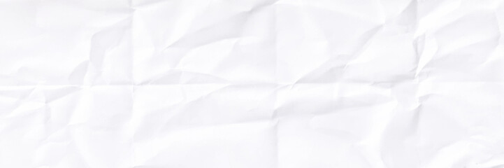 Crumpled White Paper Blank Close Up