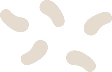 Hand drawn abstract spots flat icon