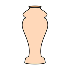 Pottery vase vector icon.Color vector icon isolated on white background pottery vase.