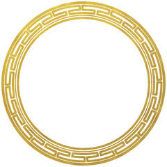 Chinese oriental rounded frame