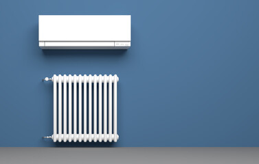 a lot of several heater - 3D Illustration