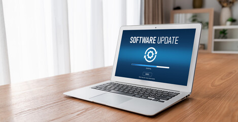 Software update on computer for modish version of device software upgrade