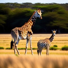 Obraz premium Giraffes