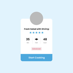 Receipt Food UI Dashboard Design