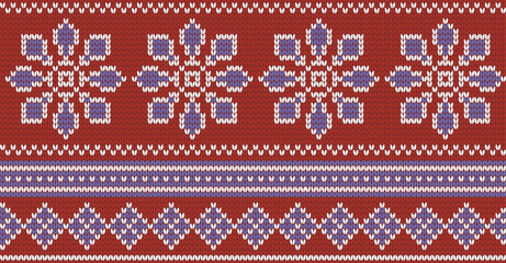 Knitted seamless pattern background vector illustration