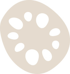 Hand drawn abstract vegetable spots flat icon