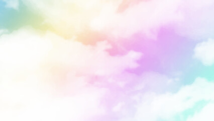 Pastel sky background with clouds