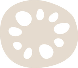 Hand drawn abstract vegetable spots flat icon