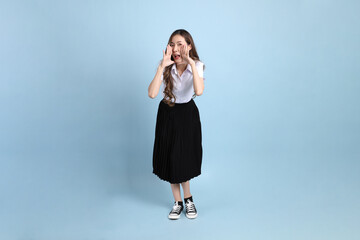 Girl in Student Uniform