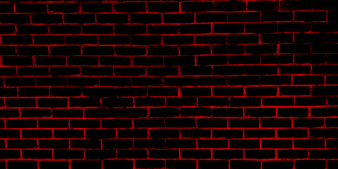 Fototapeta na wymiar Black and red brick wall pattern