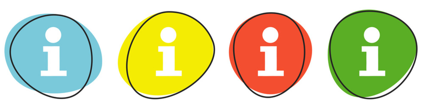 Banner mit 4 bunten Buttons: Info oder Service