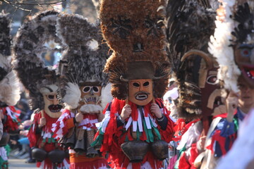 Sofia, Bulgaria - January 8, 2023: Masquerade festival 