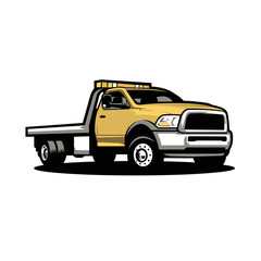 Fototapeta na wymiar Tow truck Vector. Towing truck service vector isolated