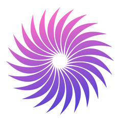 Abstract swirled round symbol for your logo
