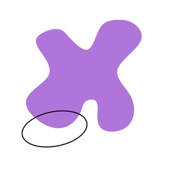 Purple abstract blob pasific
