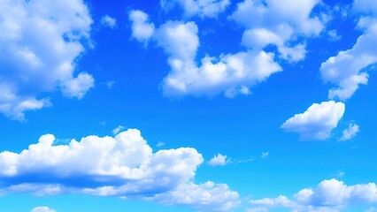 Fototapeta na wymiar Blue sky clouds background, Beautiful landscape with clouds and orange sun on the sky.