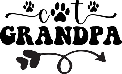 cat grandpa SVG