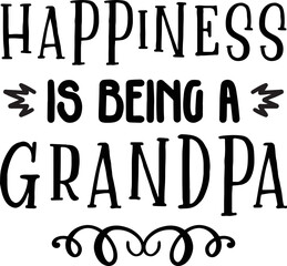 happiness is being a grandpa SVG