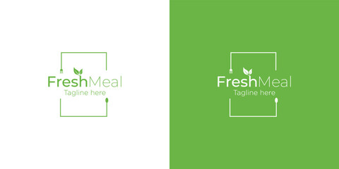 Modern and professional fresh meal logo design