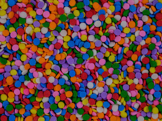 Fototapeta na wymiar colorful cake decorating candies
