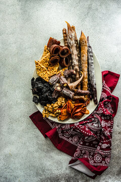 Traditional georgian dessert set