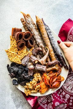 Traditional georgian dessert set