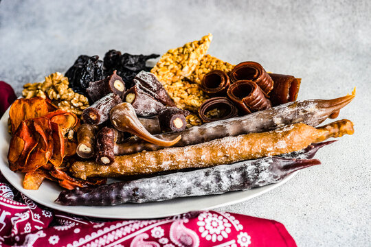 Traditional georgian dessert set