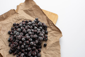 blackcurrant frozen berries at home
