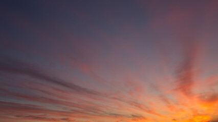 Bright and colorful dawn. beautiful early morning