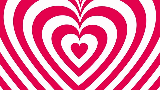 Hypnotizing Valentines Day Hearts Animation