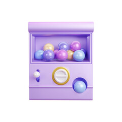 gashapon balls machine 3d rendering illustration