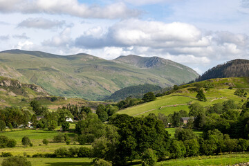 Obraz premium landscape with mountains and clouds