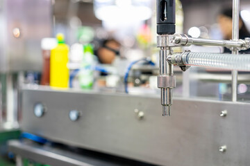 stainless steel tube dispenser nozzle component of automatic liquid filling machine in manufacturing process food beverage and other product etc. in industrial