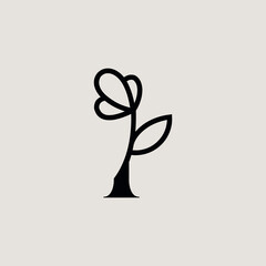 beautiful fashion beauty logo letter i