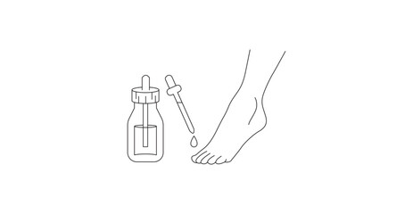 foot serum icon vector illustration 