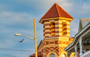 Colorful home tower in Key West, Florida