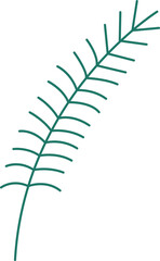 Wildflower decor element flat icon