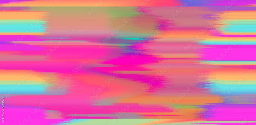 Aufkleber Abstract geometric background with pixel noise and distortion pattern in lo-fi glitch art style.