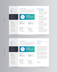 Landscape Resume, Professional Landscape Resume, CV Template