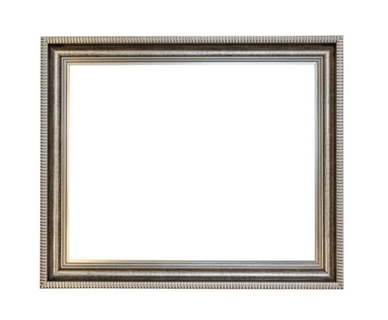 Silver Picture Frame Isolated